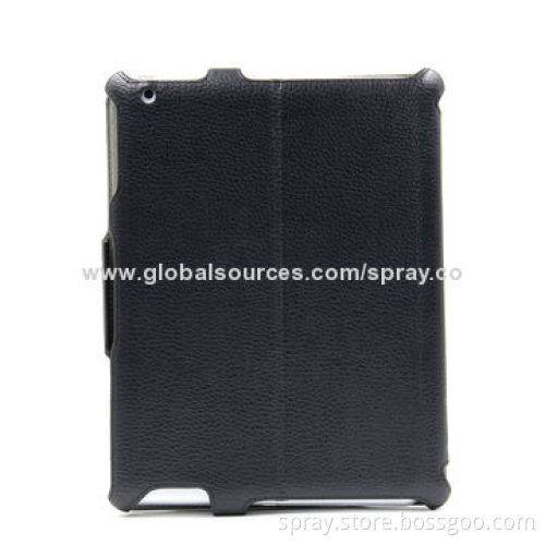 Folio Leather Case Cover for the New iPad 3 iPad 2 Built-in Magnet for Sleep Wake Feature